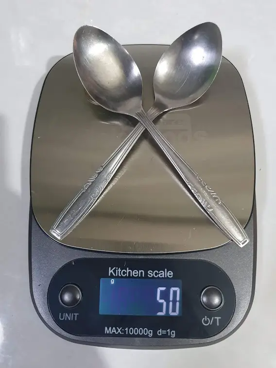 Table Spoons Weight