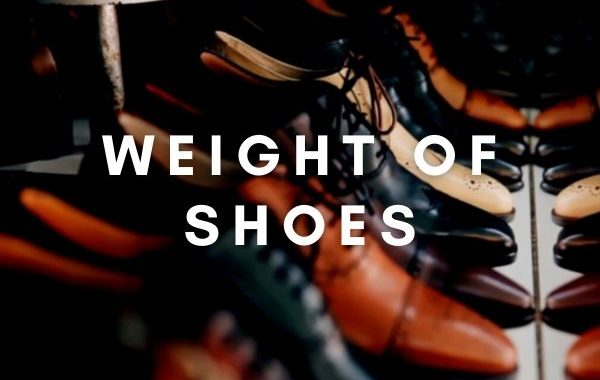 weight of shoes